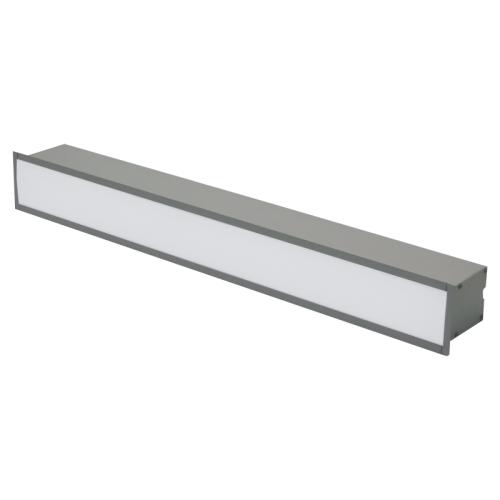 20W pilkas įmontuojamas, linijinis LED šviestuvas ESNA100_Avarinis